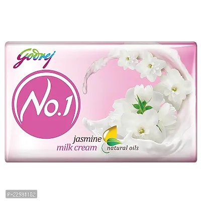 Godrej No.1 Jasmine Milk Cream Soap 50g-thumb0