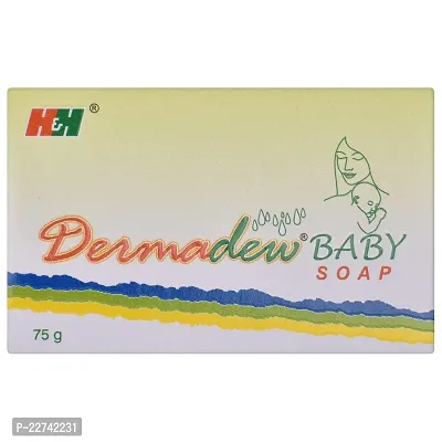 Dermadew Moisturisers Baby Soap 75g Pack of 5-thumb0