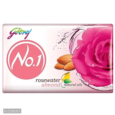 Godrej No.1 RoseWater Almond Soap 50g Pack of 5-thumb0