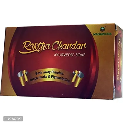 Raktha Chandan Ayurvedic Soap (75g) (Pack of 6)