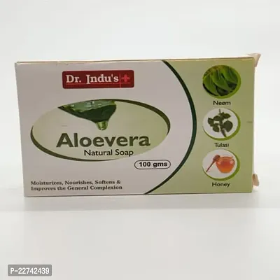 Dr Indus Aloevera Natural Soap 100g Pack of 6-thumb0