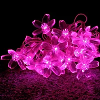 Infiprises Blooming Flower 20 LED 4 Meter Blossom Flower Lights, Fairy String Christmas Lights for Diwali Home Decoration (Pink)-thumb3