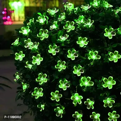 Nisco 36 LED 8 Meter Blossom Flower Fairy String Lights, Christmas Lights for Diwali Lights Decoration Lights Home Decoration (Green)-thumb0