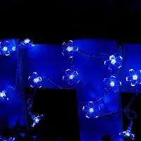 Nisco 36 LED 8 Meter Blossom Flower Plug in Fairy String Lights, Christmas Lights for Diwali Home Decoration (Blue)-thumb3