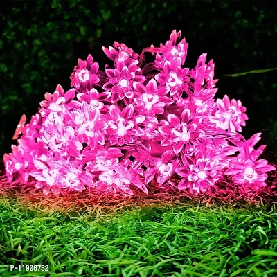 Meneon 20 Led Lotus Flower String Light, 4 Meter Light, Romantic Flower Fairy Light, Suitable for Bedroom, Diwali Decor, Christmas Tree, New Year, Garden Decoration, Diwali Lights ? Pink