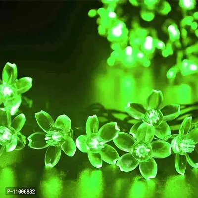 Nisco 36 LED 8 Meter Blossom Flower Fairy String Lights, Christmas Lights for Diwali Lights Decoration Lights Home Decoration (Green)-thumb5