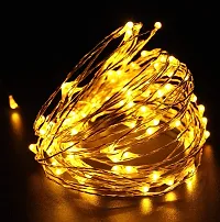 Meneon - Illuminate Your Thoughts 50 LEDs Battery Operated Waterproof String Fairy Lights (5 Meter, Warm White)-thumb4