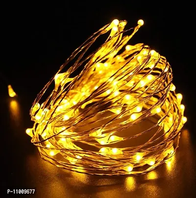 Meneon - Illuminate Your Thoughts 50 LEDs Battery Operated Waterproof String Fairy Lights (5 Meter, Warm White)-thumb5
