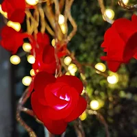 Nisco Red Rose Flower String Light, 13.4 ft 20 Led, Romantic Flower Roses Fairy Light, Suitable for Wall Hanging, Diwali Lights, Christmas Tree, New Year, Bedroom Decoration ? Led Colour Red-thumb3