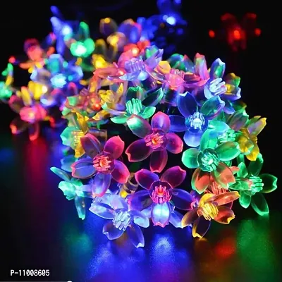 Nisco Blooming Flower 20 LED 4 Meter Multicolor Blossom Flower Lights, Fairy String Christmas Lights for Diwali Home Decoration (RGB)-thumb0