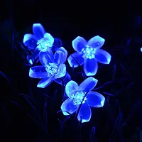Nisco 36 LED 8 Meter Blossom Flower Plug in Fairy String Lights, Christmas Lights for Diwali Home Decoration (Blue)-thumb4
