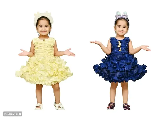 Fabulous Cotton Frocks For Baby Girls Pack Of 2-thumb0