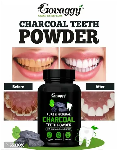 Govaggy Charcoal Teeth Whitening Powder
