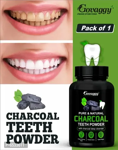 Govaggy Charcoal Teeth Whitening Powder-thumb0