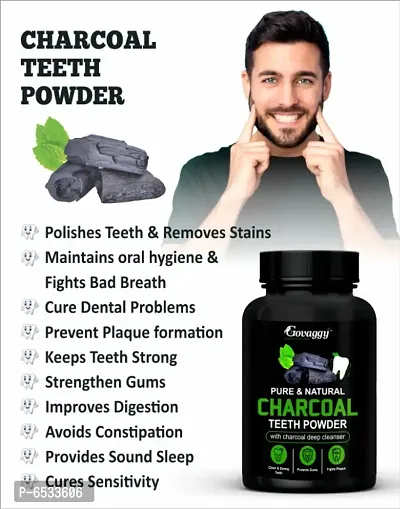 Govaggy Charcoal Teeth Whitening Powder-thumb2