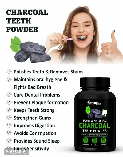 Govaggy Charcoal Teeth Whitening Powder-thumb3