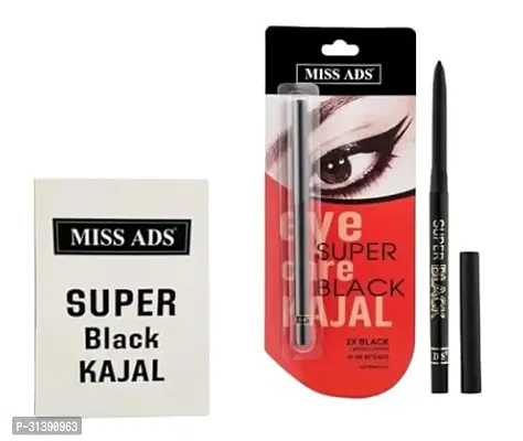 Professional Make Up Kajal Eye Contour Definer/Super Black Kajal Red Patta-thumb0