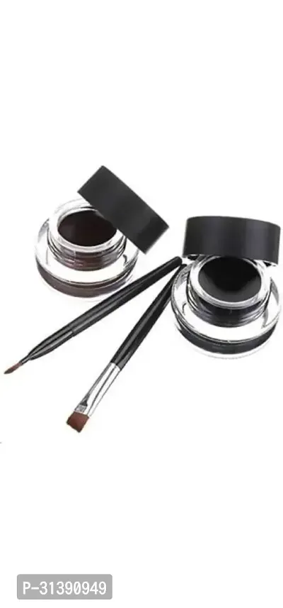 Waterproof Liquid Gel Eyeliner Pack In Black And Brown-thumb0