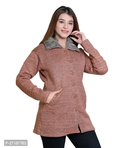 Dripfit Fashionable Women's Winter Sweater with Fur Collar-thumb0