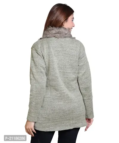 Dripfit Fashionable Women's Winter Sweater with Fur Collar-thumb4