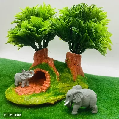 RAKAKART--beautiful CAVE//ELEPHANTS miniature decorative showpiece,