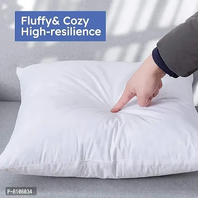 Om Sundaraaya 100% Cotton Goose Down & Feather Filled Decorative Bed Sofa Cushion Set-thumb5