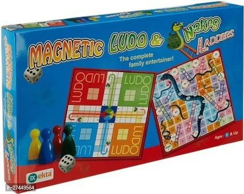 Magnetic Ludo Snakes And Ladders Board Game