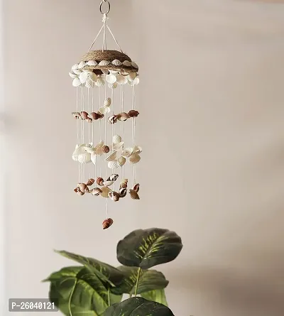 Decorative Wind Chime For Home Garden Balcony Decor|Mini Door Hanger|White Artificial Seashell