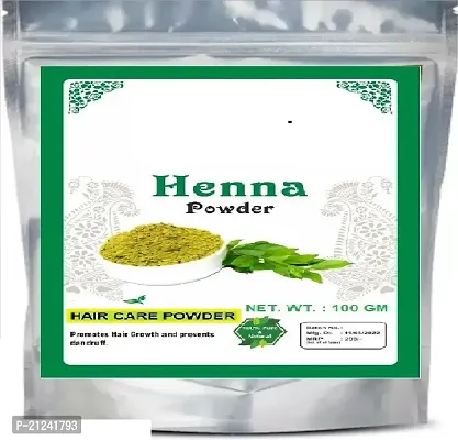Herbal Heena-Mehendi Powder For Hair Color And Hair Care-Triple Filtered Microfine Rajasthani Heena Leaves Powder - (100 Gm)-thumb0