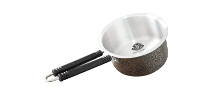 KESAR KUNJ Aluminium Saucepan, Tea pan (1l, Black )