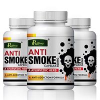 Anti Smoke Helps Herbal Capsules For Quit Alcohol & Smoking 100% Ayurvedic Pack Of 3-thumb1