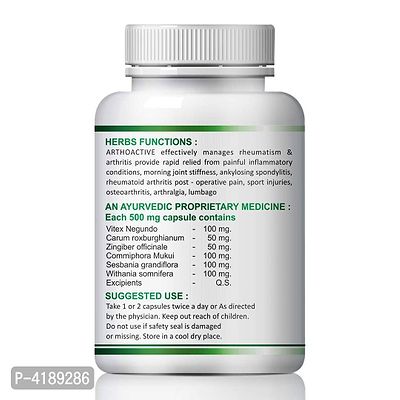 Arthoactive Herbal Capsules For Joint Pain Relief 100 % Ayurvedic Pack Of 1-thumb3