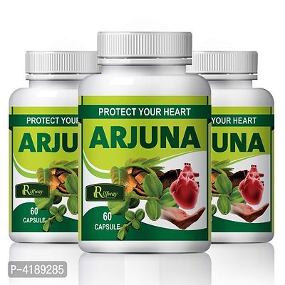 Arjuna Tea Herbal Capsules For Heart Care 100% Ayurvedic Pack Of 3-thumb2