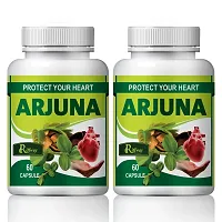 Arjuna Tea Herbal Capsules For Heart Care 100% Ayurvedic Pack Of 2-thumb1