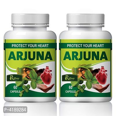 Arjuna Tea Herbal Capsules For Heart Care 100% Ayurvedic Pack Of 2-thumb2