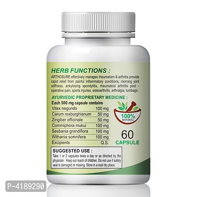 Arthosure Herbal Capsules For Joint & Body Pain Relief 100% Ayurvedic Pack Of 2-thumb3
