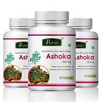 Ashoka Herbal Capsules For Female Reproductive Health & Menstrual Problems 100% Ayurvedic Pack Of 3-thumb1