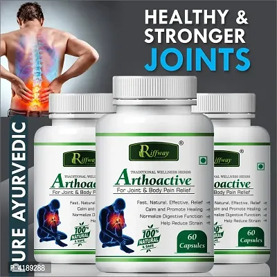 Arthoactive Herbal Capsules For Joint Pain Relief 100 % Ayurvedic Pack Of 3-thumb0