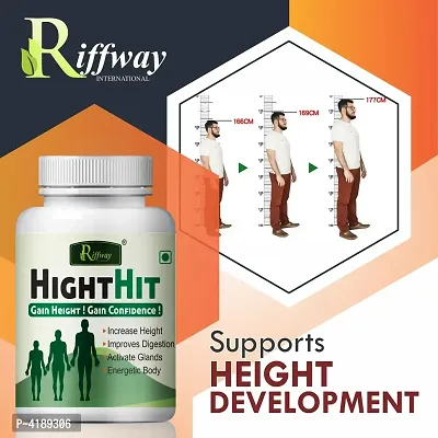 Height Hit Herbal Capsules For Increases Your Height 100% Ayurvedic Pack Of 1-thumb5