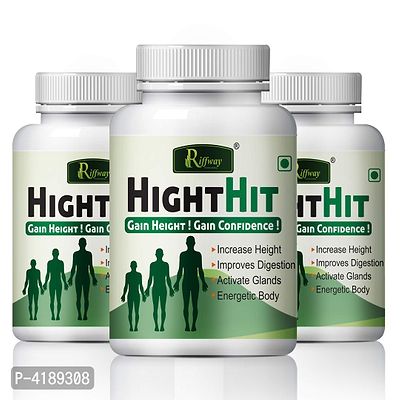 Height Hit Herbal Capsules For Increases Your Height 100% Ayurvedic Pack Of 3-thumb2