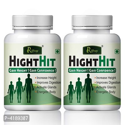 Height Hit Herbal Capsules For Increases Your Height 100% Ayurvedic Pack Of 2-thumb2