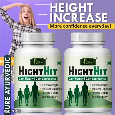 Height Hit Herbal Capsules For Increases Your Height 100% Ayurvedic Pack Of 2-thumb0
