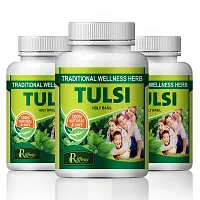 Tulsi Herbal Capsules For Antioxidant, Support Immunity 100% Ayurvedic Pack Of 3-thumb1