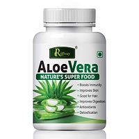 Aloe Vera Herbal Capsules For Hair And Skin Care 100% Ayurvedic Pack Of 1-thumb1