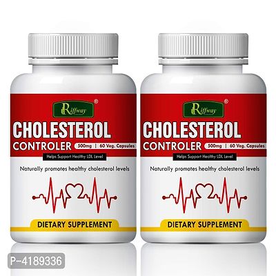 Cholesterol Controller Herbal Capsules For Supporting Over All Cardiovascular Health 100% Ayurvedic Pack Of 2-thumb2
