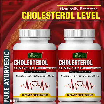 Cholesterol Controller Herbal Capsules For Supporting Over All Cardiovascular Health 100% Ayurvedic Pack Of 2-thumb0