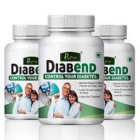 Diabend Herbal Capsules For Control Your Diabetes & Blood Sugar Levels 100% Ayurvedic Pack Of 3-thumb1
