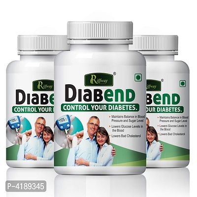 Diabend Herbal Capsules For Control Your Diabetes & Blood Sugar Levels 100% Ayurvedic Pack Of 3-thumb2