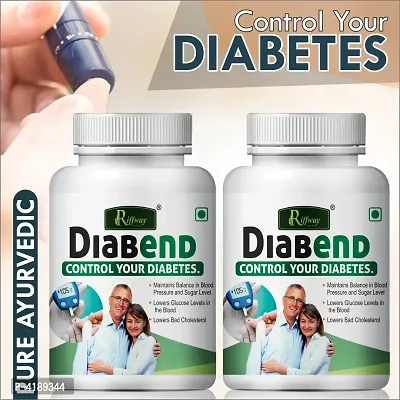 Diabend Herbal Capsules For Control Your Diabetes & Blood Sugar Levels 100% Ayurvedic Pack Of 2-thumb0