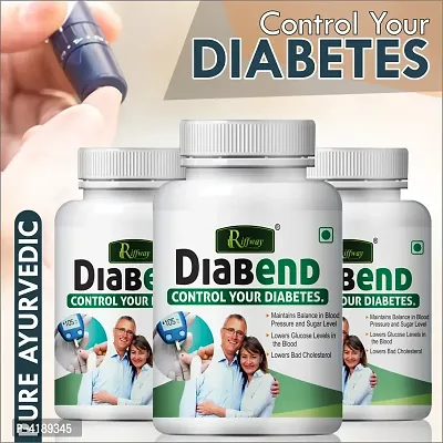 Diabend Herbal Capsules For Control Your Diabetes & Blood Sugar Levels 100% Ayurvedic Pack Of 3-thumb0